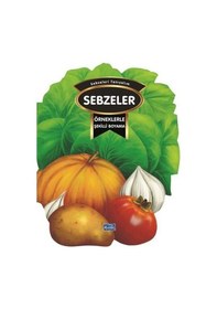 Resim Örneklerle Şekilli Boyama Sebzeler 