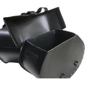 Resim Motospartan CHOPPER YAN ÇANTA TAKIMI 2Lİ SUNİ DERİ HEYBE DH01 BÜYÜK 