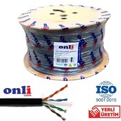 Resim Onli 23AWG Cat6 PE 305 M Siyah Dış Ortam Kablo Onli