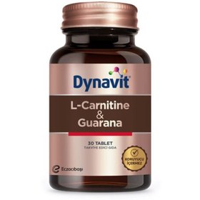 Resim Eczacıbaşı Dynavit L-Carnitine ve Guarana Takviye Edici Gıda 30 Tablet 