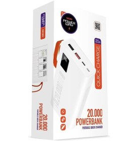 Resim POWERWAY QC20 20000 MAH ÇİFT USB DİJİTAL EKRAN POWERBANK 