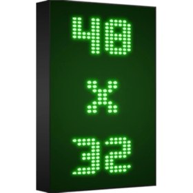Resim Depo Tabela Reklam Yeşil Kayan Yazı LED Tabela 48 x 32 cm Tek Taraflı Depo Reklam Tabela 
