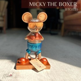 Resim El yapımı boksör Mickey –spor ve eğlenceyi buluşturan dekoratif boks figürü- Mükemel Özgün Tasarım 