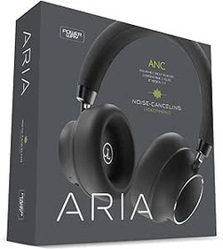 Resim Powerway Aria Kulak Üstü Bluetooth Kulaklık Siyah Kablosuz Ayarlanabilir Aktif Gürültü Önleyici 