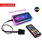 Resim Coolmoon Crystal Diamond Rgb 4 Fan Seti, 12cm Sessiz Uzun Ömürlü Rgb Işık Yayan Kasa Pc İçin Soğutma Fanı Seti Standart Sürüm 
