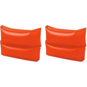 Resim Bcfswimsports Çift Boğumlu Turuncu Kolluk 25cm X 17cm Havuz Deniz Şişme Kolluk Turuncu 