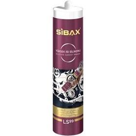 Resim Sibax LS99 Asetoksi Yüksek Isı Silikonu Kırmızı 