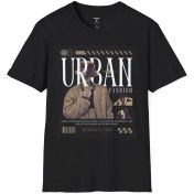 Resim Şehir Tarzı Grafik Tişört: Unisex Yumuşak Pamuk 