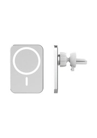 Resim Iphone 13-14 / 13-14 Pro / 13-14 Pro Max Serisi Uyumlu 15w Wirelles Magsafe Kablosuz Araç Içi Şarj Beyaz 