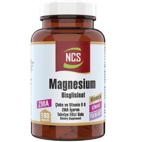 Resim NCS Magnezyum Bisglisinat Çinko B6 Folik Asit 180 Tablet 