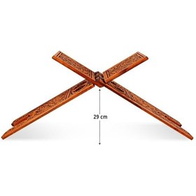 Resim Selçuklu Ahşap Oyma Desenli Rahle Battal Boy 75 x 21 CM 