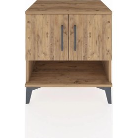 Resim Hyperion Komodin 2 Raflı 2 Kapaklı 60X44X64 Çam-Çam 