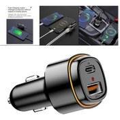 Resim Ximistore9 38w Hızlı Şarj Çift Portlu Araç Şarj Cihazı - Pd 20w & Qc3.0 Uyumlu 