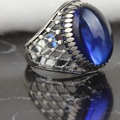 Resim KsrModa Zirkon Taşlı 925 Ayar Erkek Gümüş Yüzük 