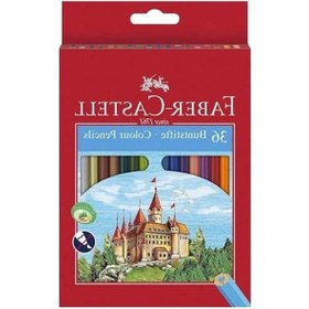 Resim Faber Castell 36 Lı Kuru Boya Kalemi Karton Kutu 1 Paket 36 Renk Faber Kuruboya Tam Boy Renkli Kalem 103 Ivory 