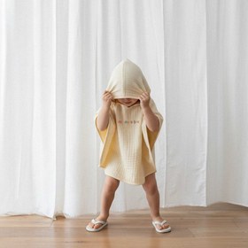 Resim I'm invisible - Müslin panço - Açık bej / 1-5 yaş 