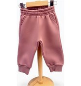 Resim Kız Bebek İçi Şardonlu Kalın Eşofman Alt-15455 Gül Kurusu 