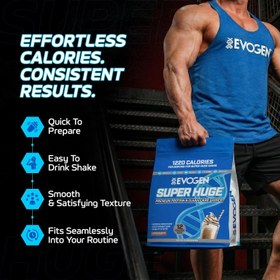 Resim Evogen Super Huge Mass Gainer Protein High Calorie Weight Gainer Carbs & Nutrients Strength 5,4 Kg 