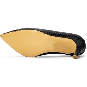 Resim Tamer Tanca Kadın Hakiki Deri Siyah Stiletto Ayakkabı 886 5205 Bn Ayk Y26 Sıyah 01 