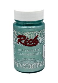 Resim Rich Multi Surface Titanium Metalik Boya 90 Cc Su Yeşili 2550 