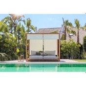 Resim BERZBUĞ LÜKS Dila Ahşap Bahçe Yatak 200wX180dX180h Şezlong 