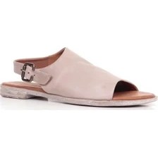 Resim Bueno Shoes Önden Açık Deri Kadın Düz Sandalet 9N5000 
