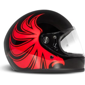 Resim DMD Fullface Rivale Red Eye Kapalı Motosiklet Kaskı 