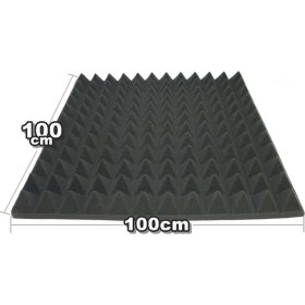 Resim Bant Evi Piramit Sünger 100X100cm Yapışkansız Akustik Ses Yalıtım Süngeri 40 mm 