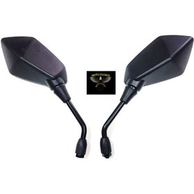 Resim Swan Ayna Takımı Sağ - Sol Siyah Cf Moto Nk 250 Nk 400 Honda Nc 700 Xvr 250 [10mm Düz Diş] 