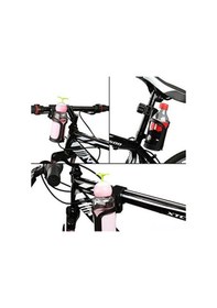 Resim Xindoker Bebek Arabası Su Şişesi Tutucu - Çocuk Arabası/ Bisiklet Aksesuarı - Hızlı Montajlı Cam Tutucu - Dayanıklı Pvc Malzeme - Opp Paketli Siyah 