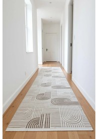 Resim Yağmurser Ekselans Yumuşak Dokulu Kaymaz Taban Halı Yolluk 3048 Vizon Vizon 