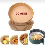 Resim Her Modele Uyumlu Xl & Xxl 100 Adet Airfryer Pişirm Kağıdı - Hijyenik Yağlı Kağıt - Airfryer Ustası 