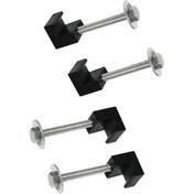 Resim 4 Adet Kamyon Alet Kutusu Montaj Kiti Pikap Alet Kutusu Bağlama Aparatı Alüminyum Alaşımlı J Kancaları 