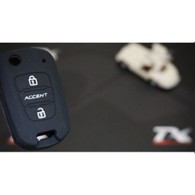 Resim Hyundai Accent Hyundai Logolu 1.Kalite Silikon Anahtar Kılıfı 