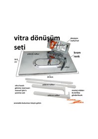 Resim Vitra Gömme Rezervuar Dönüşüm Seti Buton ve Mafsal Takım Set Manu 