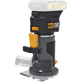 Resim Cat DX82B.3 18Volt Şarjlı Kömürsüz 6mm Devir Ayarlı Profesyonel Avuç İçi El Frezesi Formika Tıraşlam 
