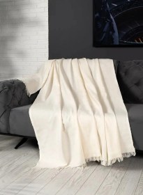 Resim Alinda Pamuklu Maxi Boy Kolları Kapatan Kaymaz Terletmez Koltuk Örtüsü 170x300 - Naturel Krem Natural Krem 