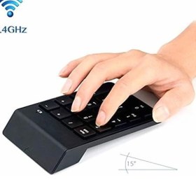 Resim E&D Collection Alfalink AL-2021 USB Numpad Keypad Kablosuz Numerik Klavye USB Numaratör Tuş Takımı 