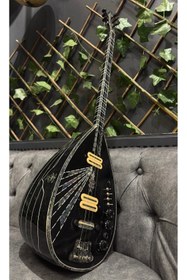 Resim Sazhane Profesyonel Siyah Elektro Bağlama (soft Case Dahil ) 