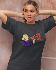 Resim Bırak Evi Bok Götürsün Oversize Tişört 