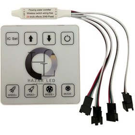 Resim 5-24 Volt Tek Renk Pixel Şerit Led Kontrol Duvar Tipi 4 Çıkışlı Ws2811 