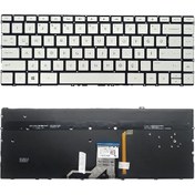 Resim HP Uyumlu Envy 13-AH1001NT, 13-AH1002NT, 13-AH1003NT Klavye Tuş Takımı Tuş Seti Led Işıklı Gri Türkçe 