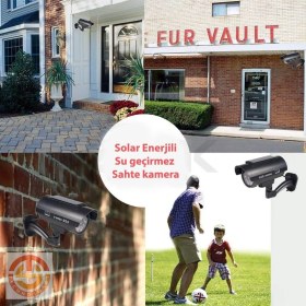 Resim Trendpoint Güneş Enerjili Solar Sahte Kamera Solar Caydırıcı Su Geçirmez 