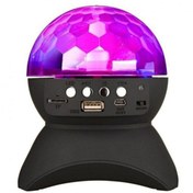 Resim RüzgarAksesuar L740 Disko Topu Led Işıklı Şarjlı Bluetooth Hoparlör Disco Speaker Aux/fm/tf Card Beyaz 