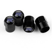 Resim Ximistore9 Volvo Otomobiller İçin 4 Adet Metal R Tasarım Jant Kapakları - Siyah 