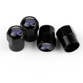 Resim Ximistore9 Volvo Otomobiller İçin 4 Adet Metal R Tasarım Jant Kapakları - Siyah 