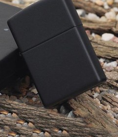 Resim Zippo Çakmak Black Matte Mat Siyah 218-003764 