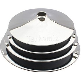 Resim Modifiyepark Bar Taburesi Metal Krom Daire Ayak Bar Sandalyesi Metal Disk Ayak 