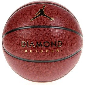 Resim Jordan Diamond Outdoor 8P NBA Unisex Turuncu Basketbol Topu J.100.8252.891.07 