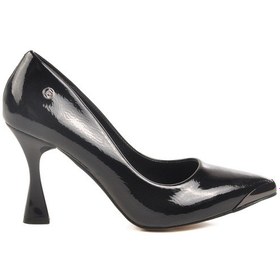 Resim Siyah İnce Topuklu Kadın Abiye Ayakkabı Pc-54747 Z Siyah 